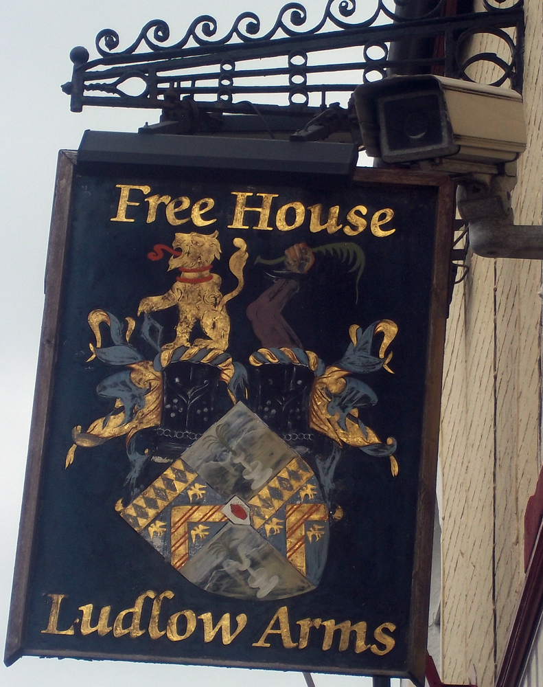 Ludlow Arms Westbury sign